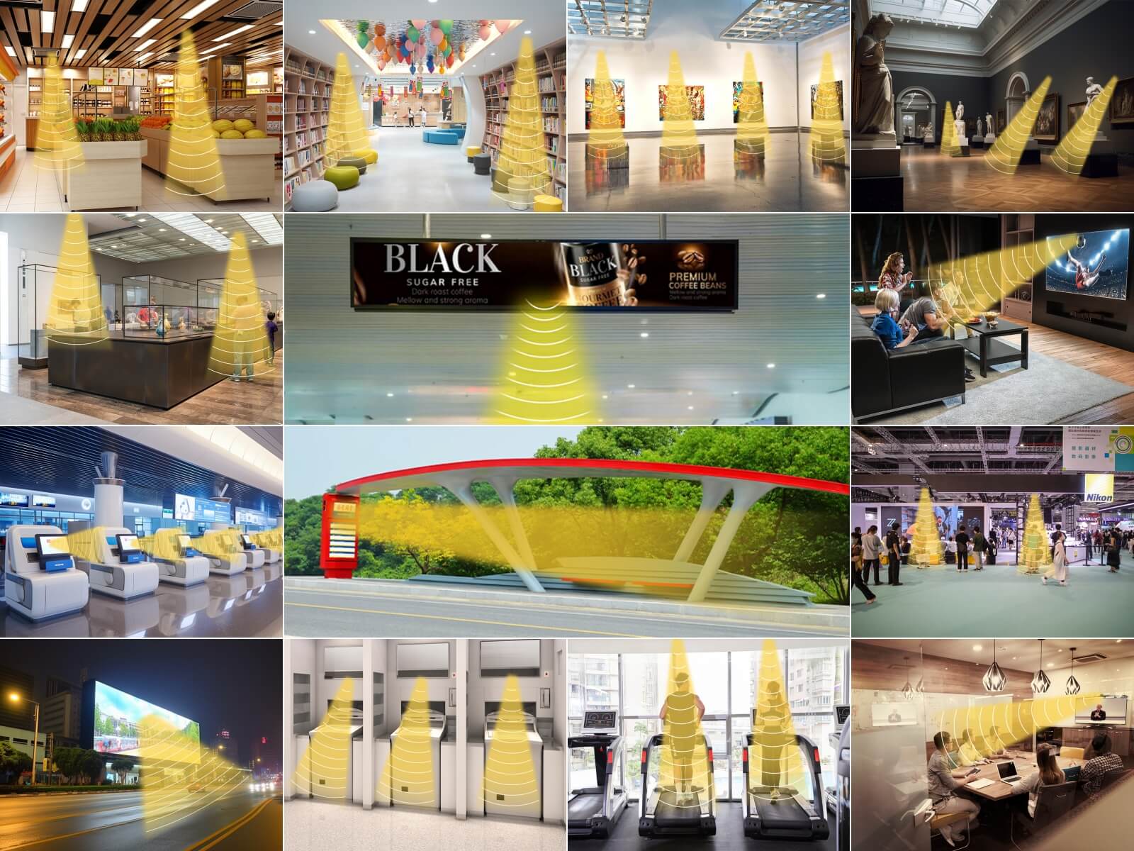 可應用定向音箱的場景合集