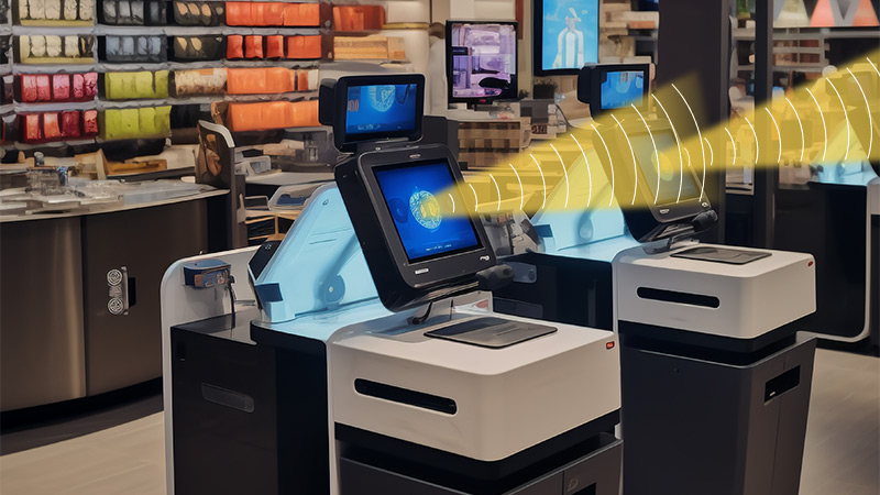 自助終端設(shè)備集成定向聲模組,定向發(fā)聲示意圖