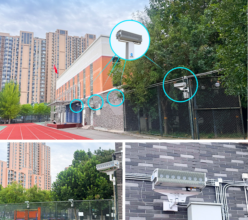 清聽聲學操場定向廣播系統落地北京朝陽外國語學校