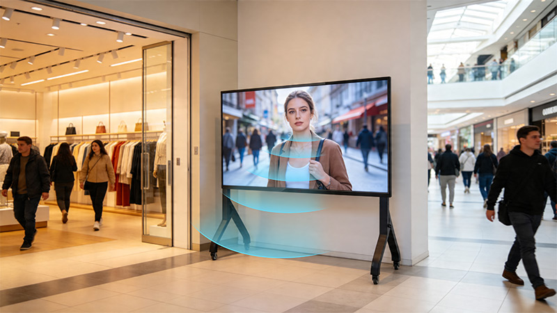 清聽(tīng)聲學(xué)聚音屏Ultra專(zhuān)為商業(yè)顯示場(chǎng)景設(shè)計(jì)