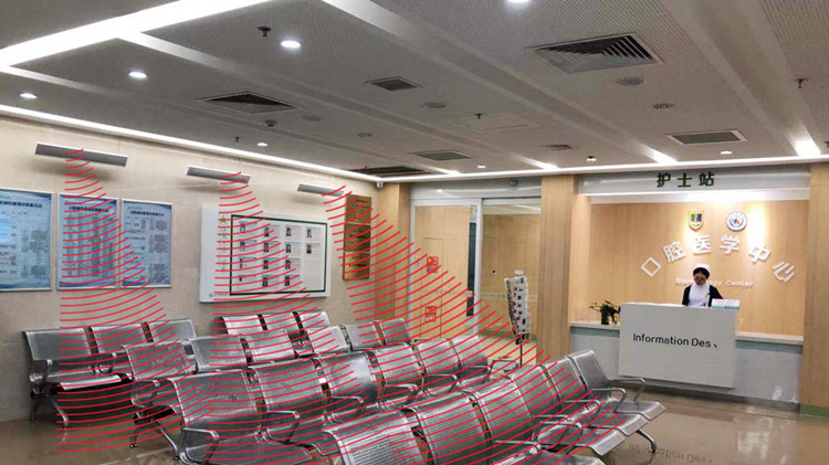 指向性揚(yáng)聲器可以用在醫(yī)院等候區(qū)